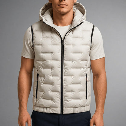 Hooded Puffer Vest Water Resistant Layering Gilet – Arden