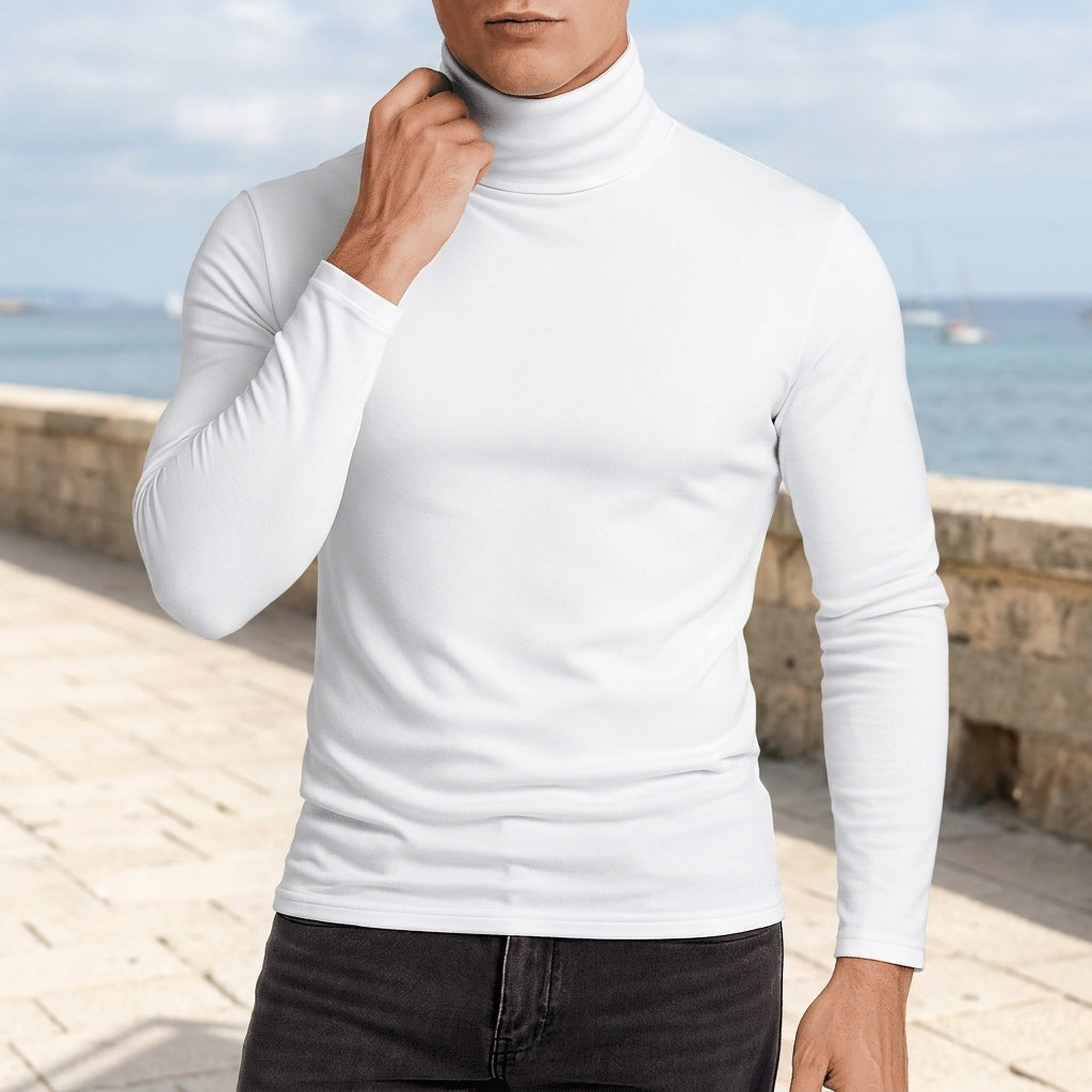 Slim-Fit Turtleneck Top for Women Soft Breathable Fabric – Maren