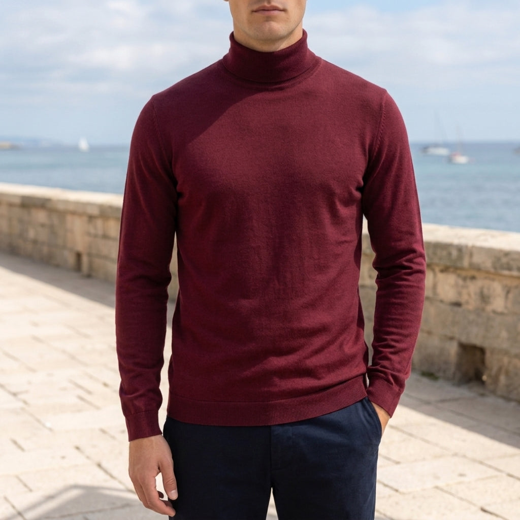 Slim-Fit Turtleneck Top for Women Soft Breathable Fabric – Maren