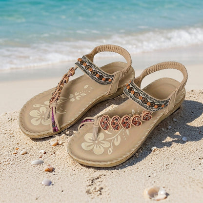 Orthopedic Sandals for Women Embellished Adjustable Supportive Comfort – Celeste