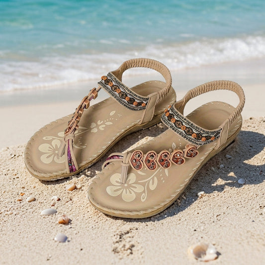 Orthopedic Sandals for Women Embellished Adjustable Supportive Comfort – Celeste