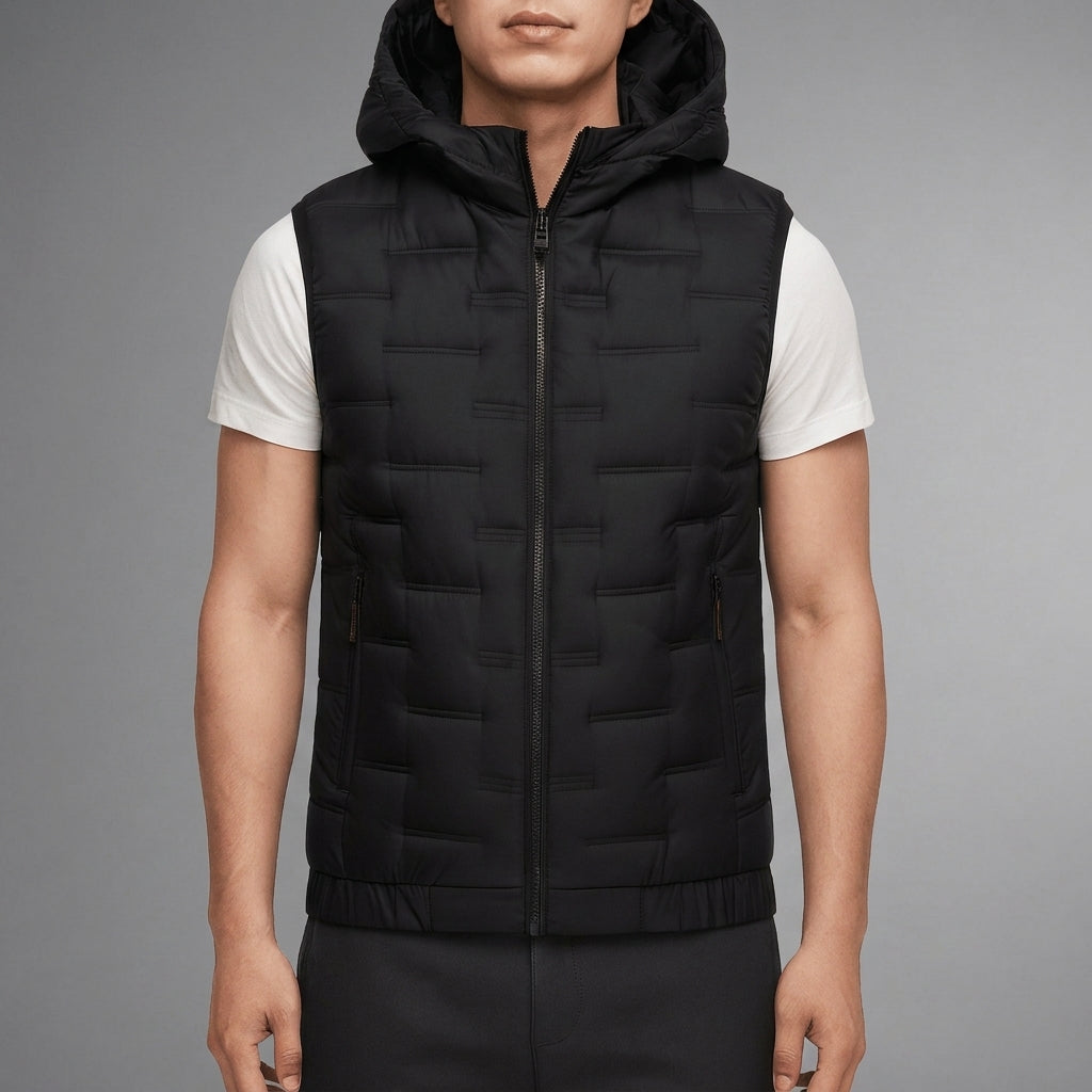 Hooded Puffer Vest Water Resistant Layering Gilet – Arden
