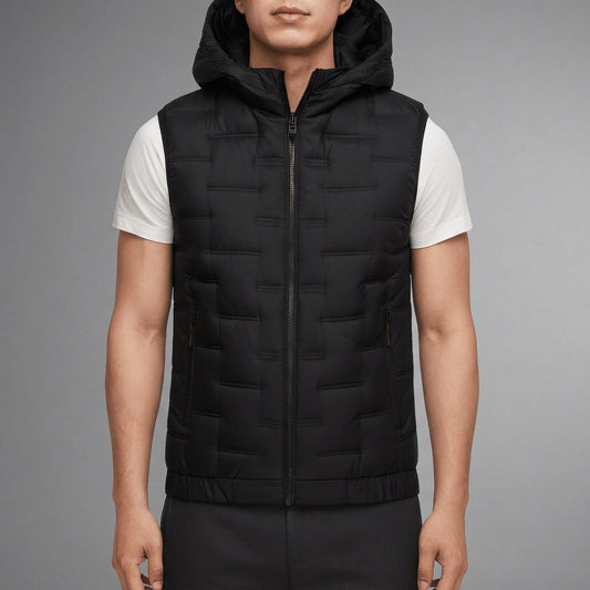 Hooded Puffer Vest Water Resistant Layering Gilet – Arden