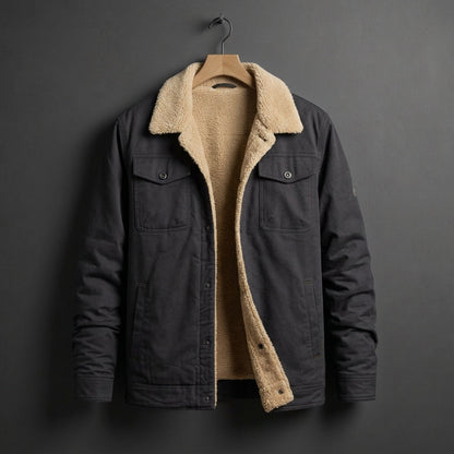 Cotton Blend Sherpa-Lined Field Jacket Versatile Everyday Style – Rowan