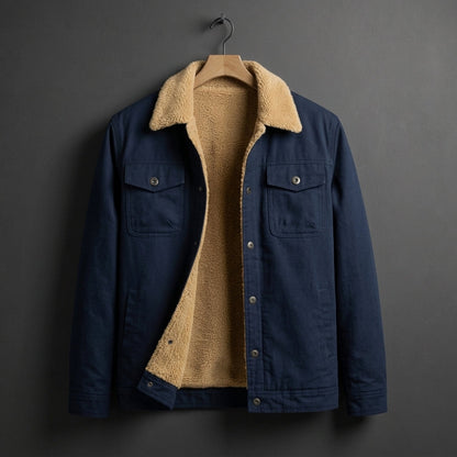 Cotton Blend Sherpa-Lined Field Jacket Versatile Everyday Style – Rowan