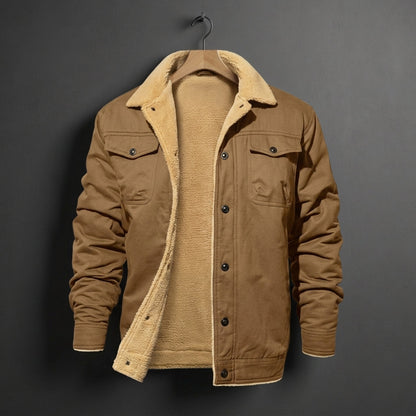 Cotton Blend Sherpa-Lined Field Jacket Versatile Everyday Style – Rowan
