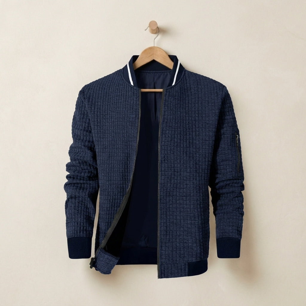 Quilted Bomber Jacket Full-Zip Lined Refined – Arden