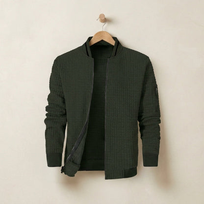 Quilted Bomber Jacket Full-Zip Lined Refined – Arden