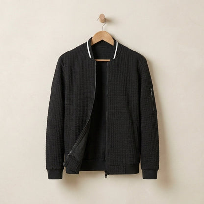 Quilted Bomber Jacket Full-Zip Lined Refined – Arden