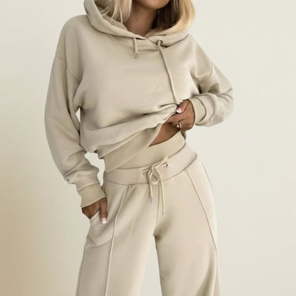 Women's Hoodie and Wide-Leg Two-Piece Set Relaxed Fit – Marlowe