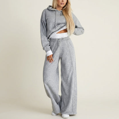 Women's Hoodie and Wide-Leg Two-Piece Set Relaxed Fit – Marlowe