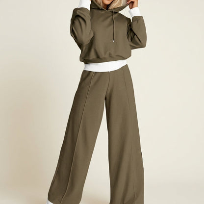 Women's Hoodie and Wide-Leg Two-Piece Set Relaxed Fit – Marlowe