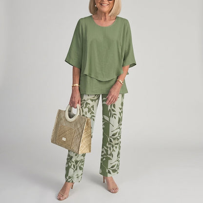Wide-Leg Two-Piece Set in a Premium Fabric Blend – Marlowe