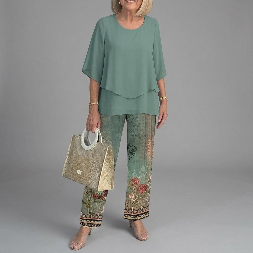 Wide-Leg Two-Piece Set in a Premium Fabric Blend – Marlowe