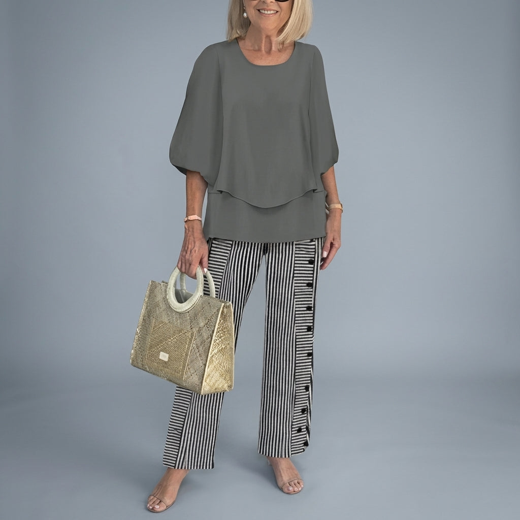 Wide-Leg Two-Piece Set in a Premium Fabric Blend – Marlowe