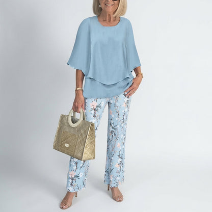 Wide-Leg Two-Piece Set in a Premium Fabric Blend – Marlowe