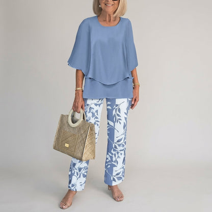 Wide-Leg Two-Piece Set in a Premium Fabric Blend – Marlowe
