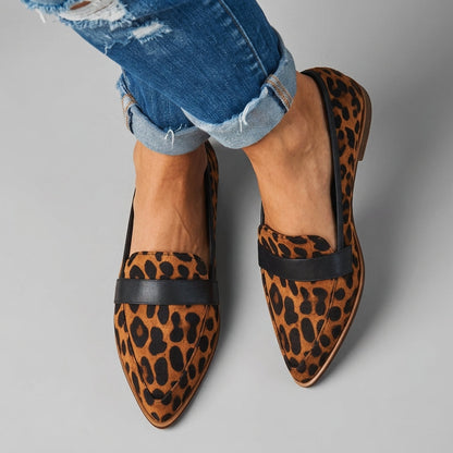 Women's Faux Suede Flat Loafers Orthopedic Slip-On – Elara