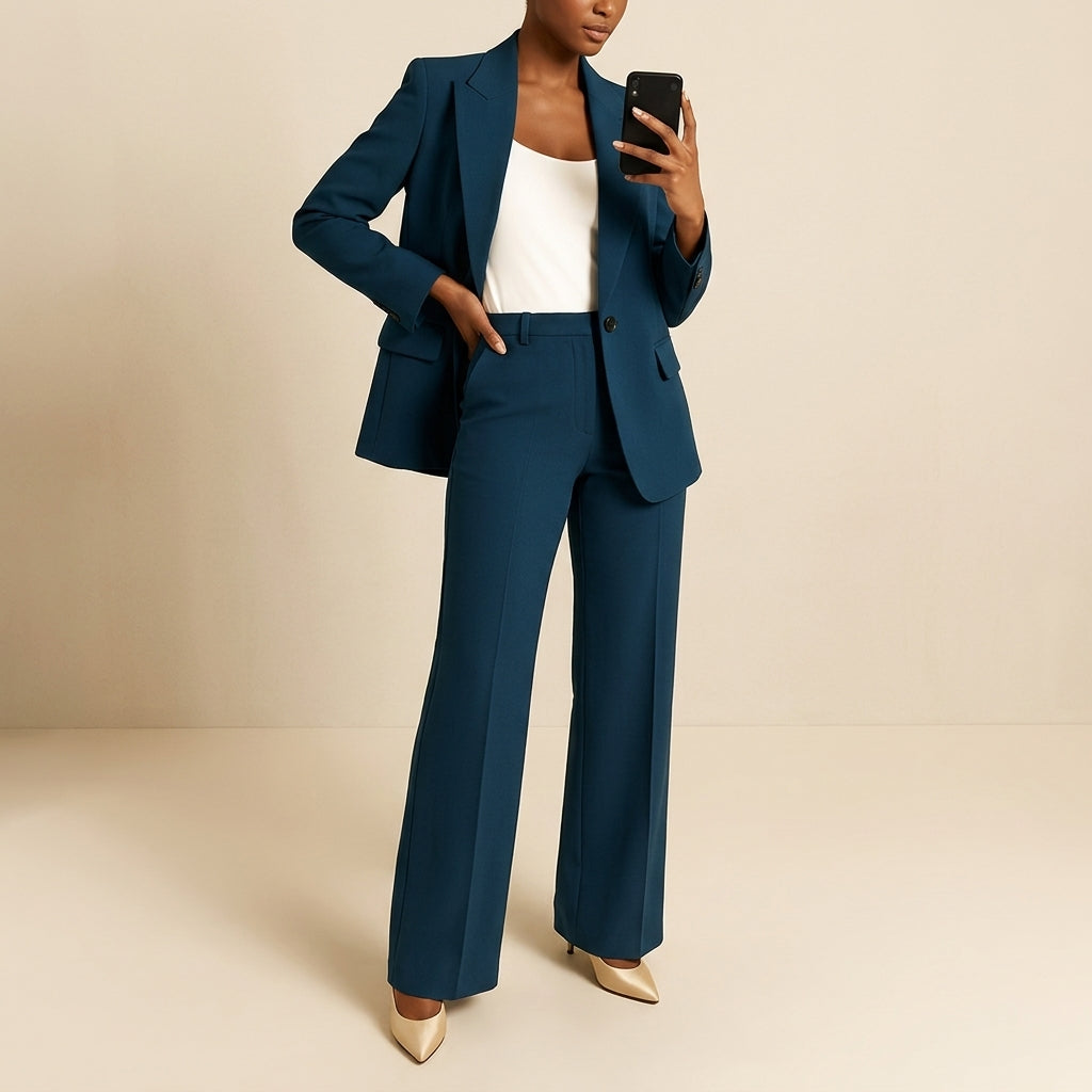 Women's Two-Piece Suit Tailored Fit Classic Style – Alessia