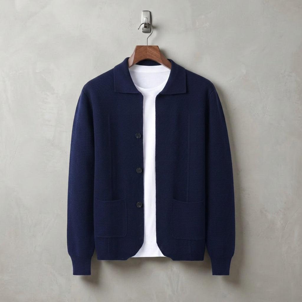 Cashmere Button Overshirt Soft Layering Style – Elara