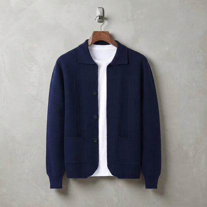 Cashmere Button Overshirt Soft Layering Style – Elara