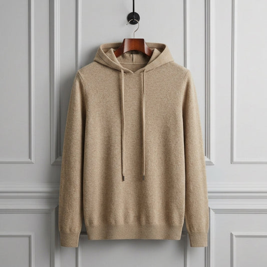 Cashmere Blend Hoodie Relaxed Fit Soft Feel – Elara