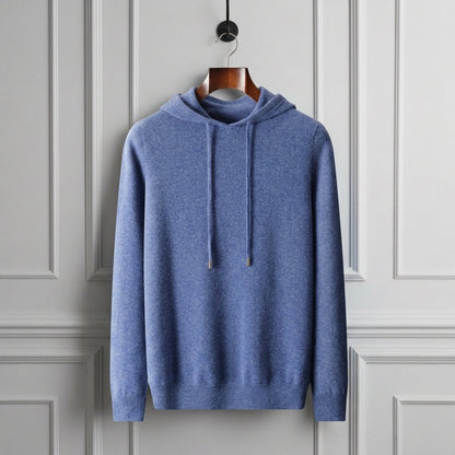 Cashmere Blend Hoodie Relaxed Fit Soft Feel – Elara