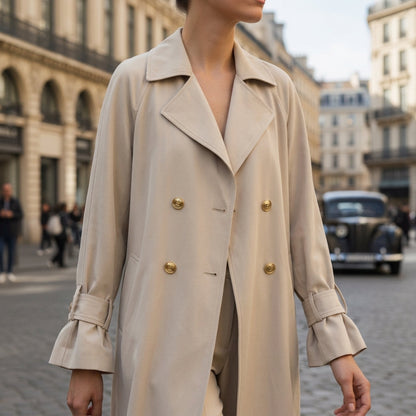 Waterproof Trench Coat Classic Refined Silhouette – Adeline