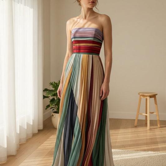 Women's Strapless Evening Maxi Dress Polyester Blend – Seraphine