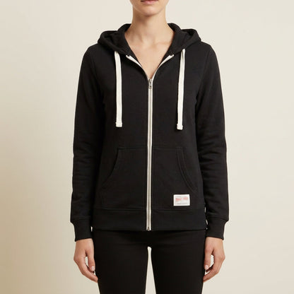 Women's Full Zip Fitted Cotton Blend Hoodie – Marlowe