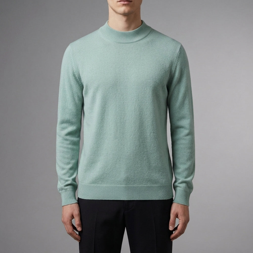 Men's Cashmere Blend Sweater Soft Refined Style – Laurent