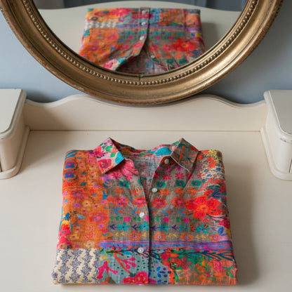 Relaxed Fit Patterned Shirt for Women – Marlowe