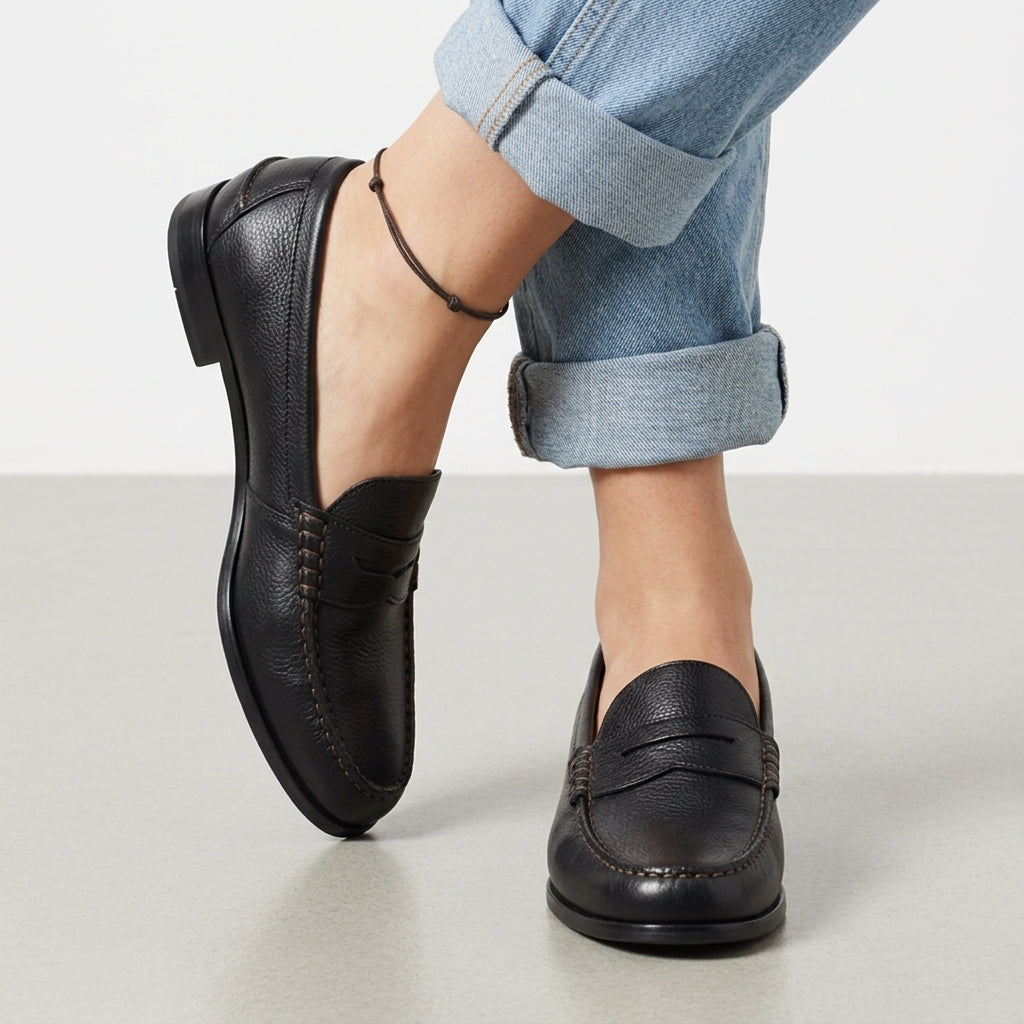 Orthopedic Loafers for Women Faux Leather Slip On – Elara