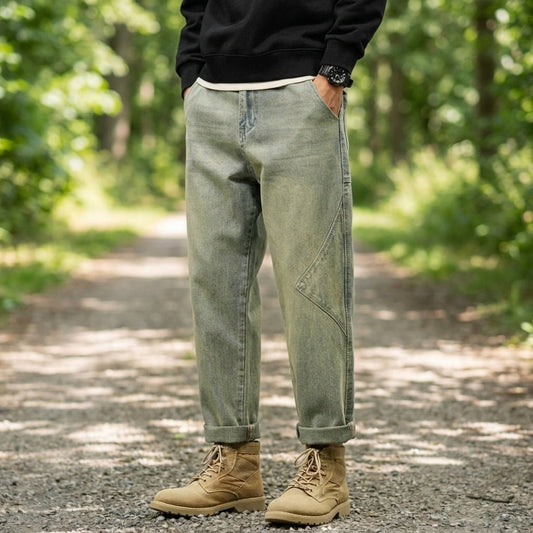 Cargo Jeans for Men Cotton Blend Classic Retro Fit – Marlowe