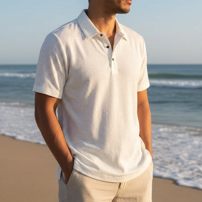 Textured Polo Lightweight Soft Drape – Liora