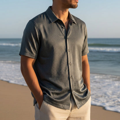 Textured Polo Lightweight Soft Drape – Liora