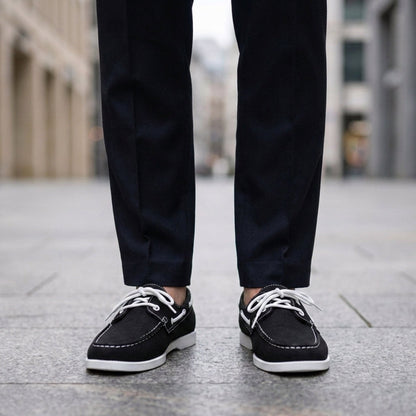 Boat Shoes Two-Tone Faux Leather Penny Loafers – Marlowe