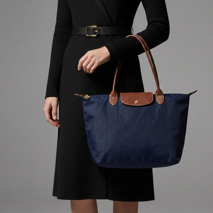Structured Nylon Tote Bag With Organized Compartments – Elara