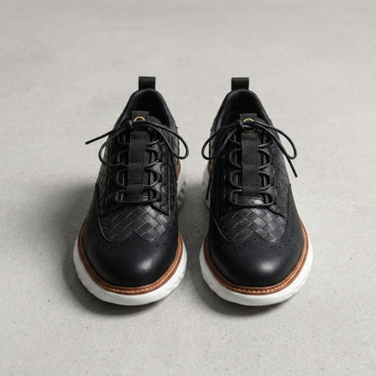 Leather Oxford Sneakers in Faux Leather – Arden