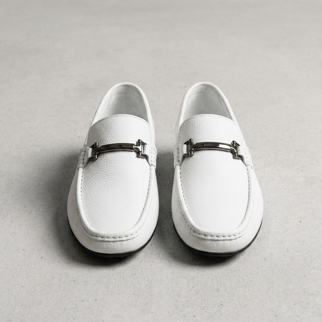 Faux Leather Bit Loafers for Women Slip-On Classic Style – Celeste