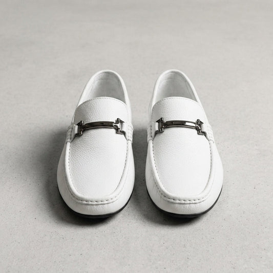 Faux Leather Bit Loafers for Women Slip-On Classic Style – Celeste