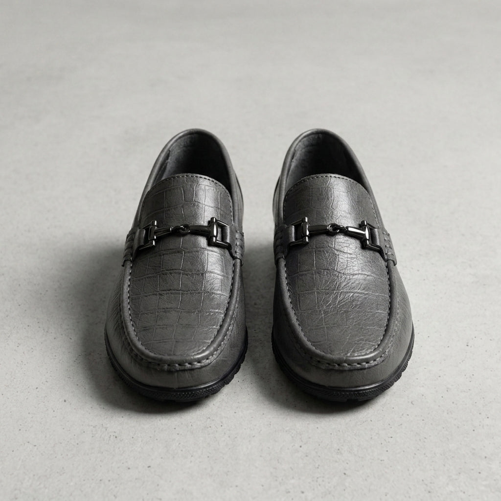 Faux Leather Bit Loafers for Women Slip-On Classic Style – Celeste