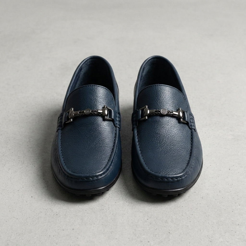 Faux Leather Bit Loafers for Women Slip-On Classic Style – Celeste