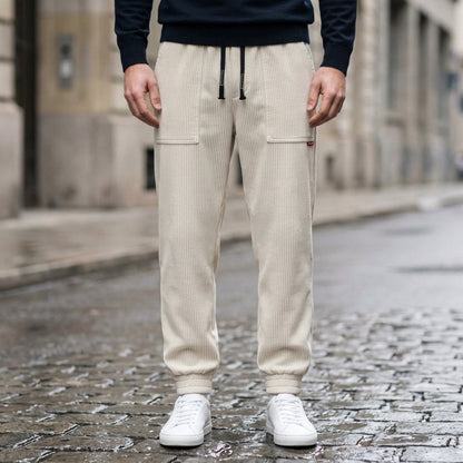 Corduroy Jogger Pants Cotton Blend Tapered Fit – Marlow