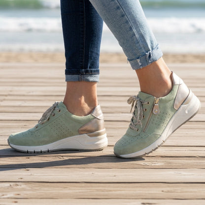 Orthopedic Walking Sneakers for Women Breathable Mesh Supportive Wedge – Alina