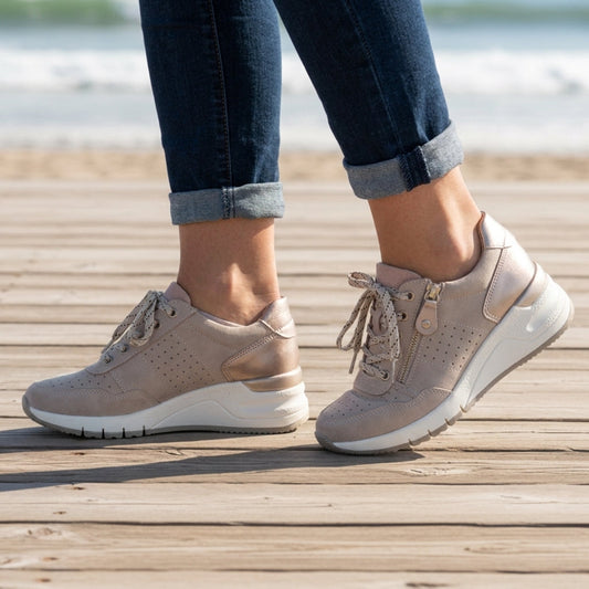 Orthopedic Walking Sneakers for Women Breathable Mesh Supportive Wedge – Alina