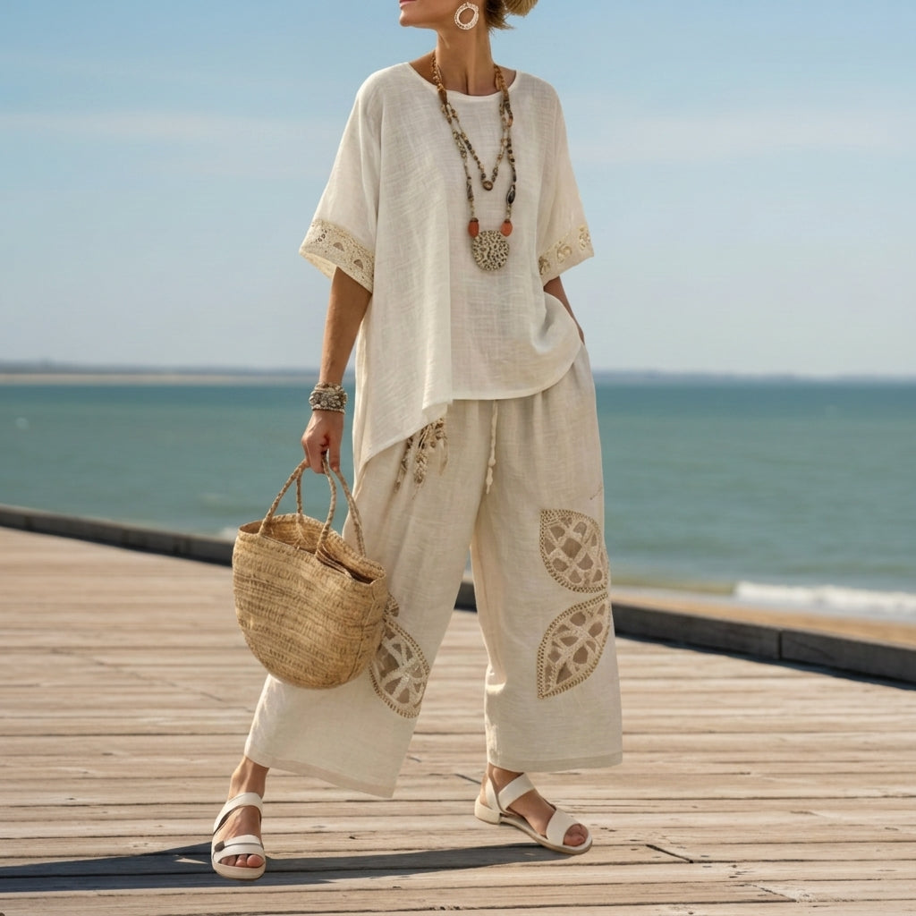 Women's Two-Piece Co-ord Set in a Luxurious Fabric Blend – Marlowe