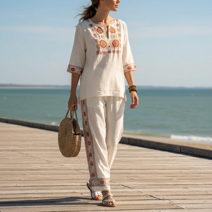 Women's Two-Piece Co-ord Set in a Luxurious Fabric Blend – Marlowe