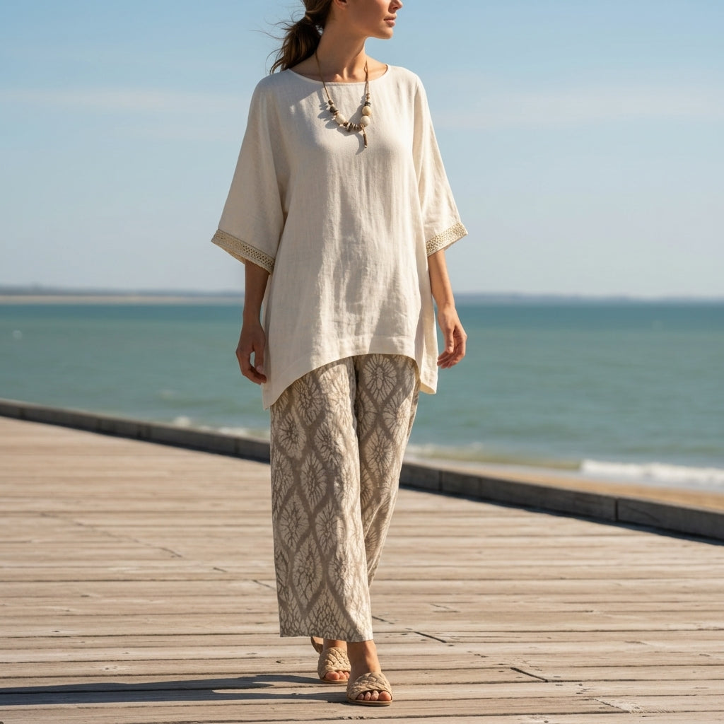 Women's Two-Piece Co-ord Set in a Luxurious Fabric Blend – Marlowe