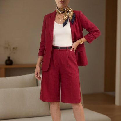 Women's Blazer Shorts Co-ord Set Tailored Two-Piece – Marlowe